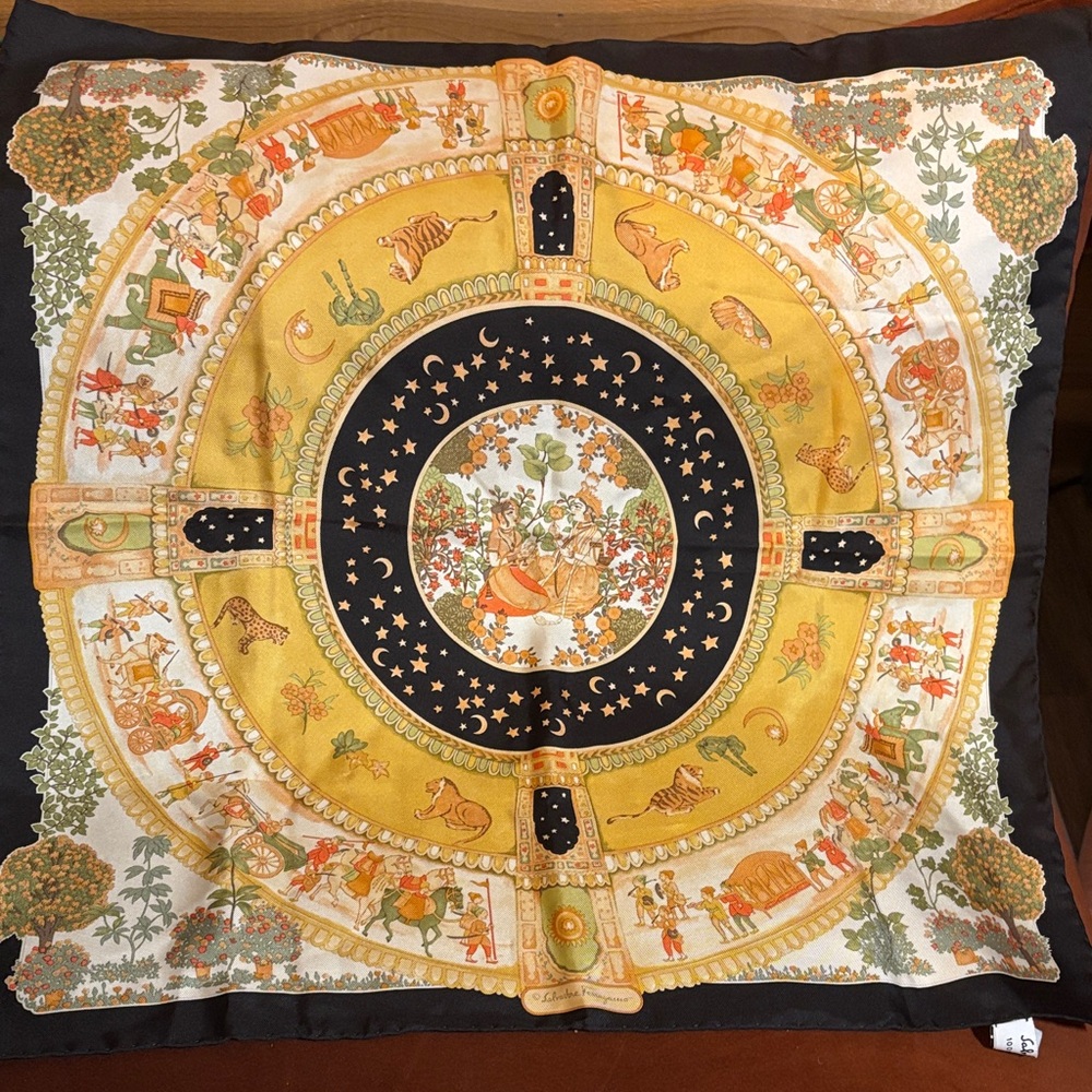 Salvatore Ferragamo Vintage Silk Scarf - Picture 1 of 6
